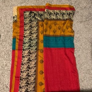Red and yellow saree